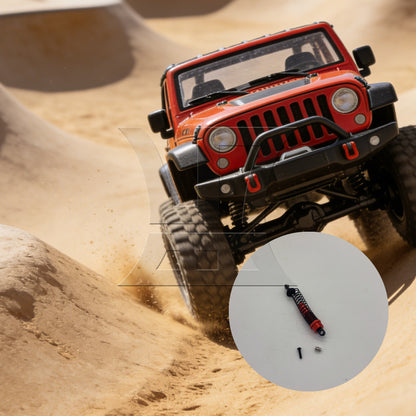 BQLZR 2pcs F108004R Upgrade Parts Red RC 1:10 Alloy Shock Absorber for Largefoot Car