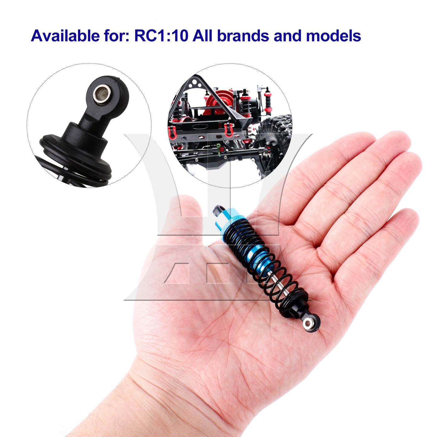 BQLZR 2 x Aluminum Model F106004B Shock Absorber for RC 1:10 Off Road Car Upgrade