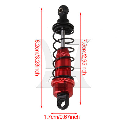 BQLZR RC 1:10 Off Road Car Red F103004R Aluminium Alloy Shock Absorber Upgrade