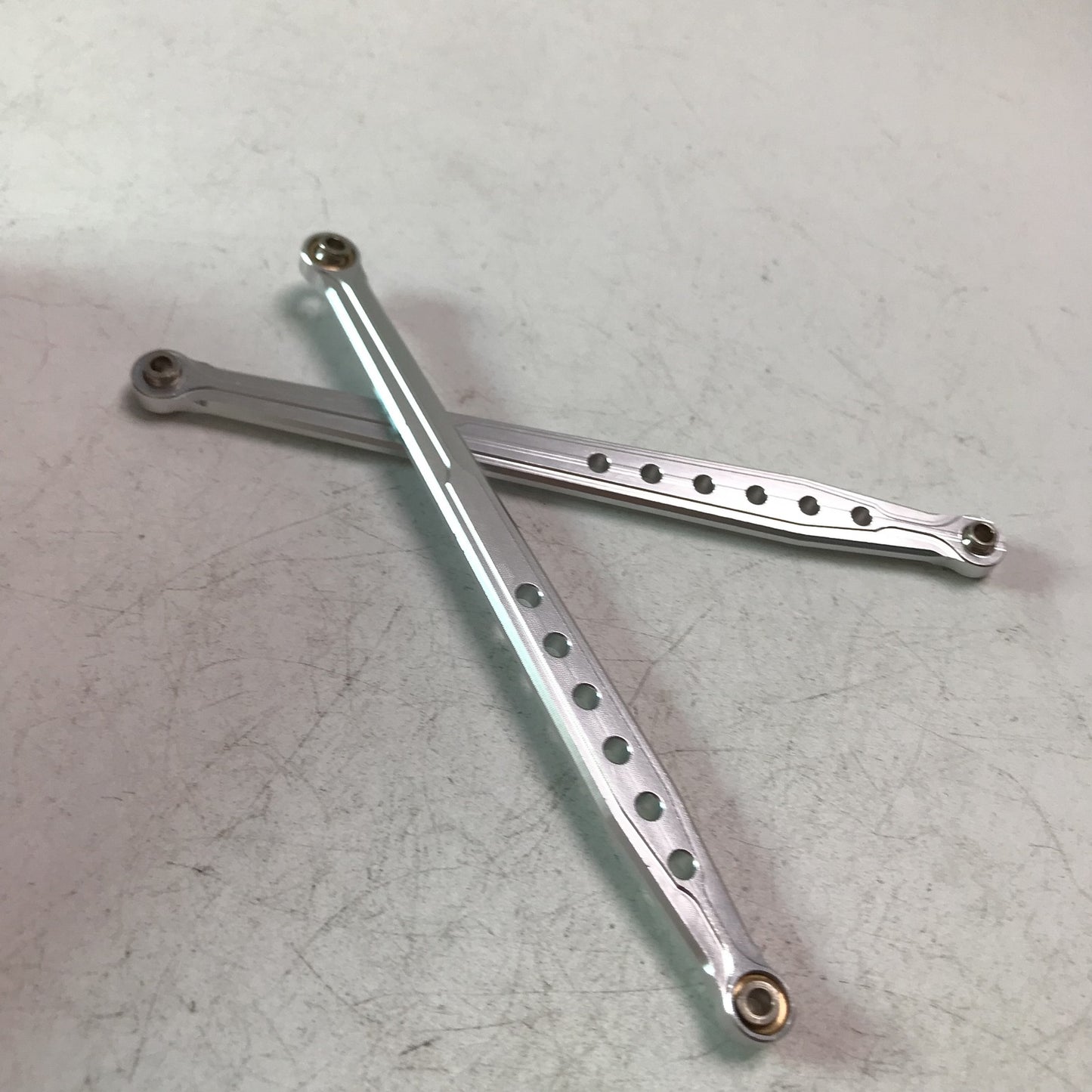 BQLZR SCX0007S Silver Alloy Suspension Link Replacement for AXIAL RC1:10 Mode