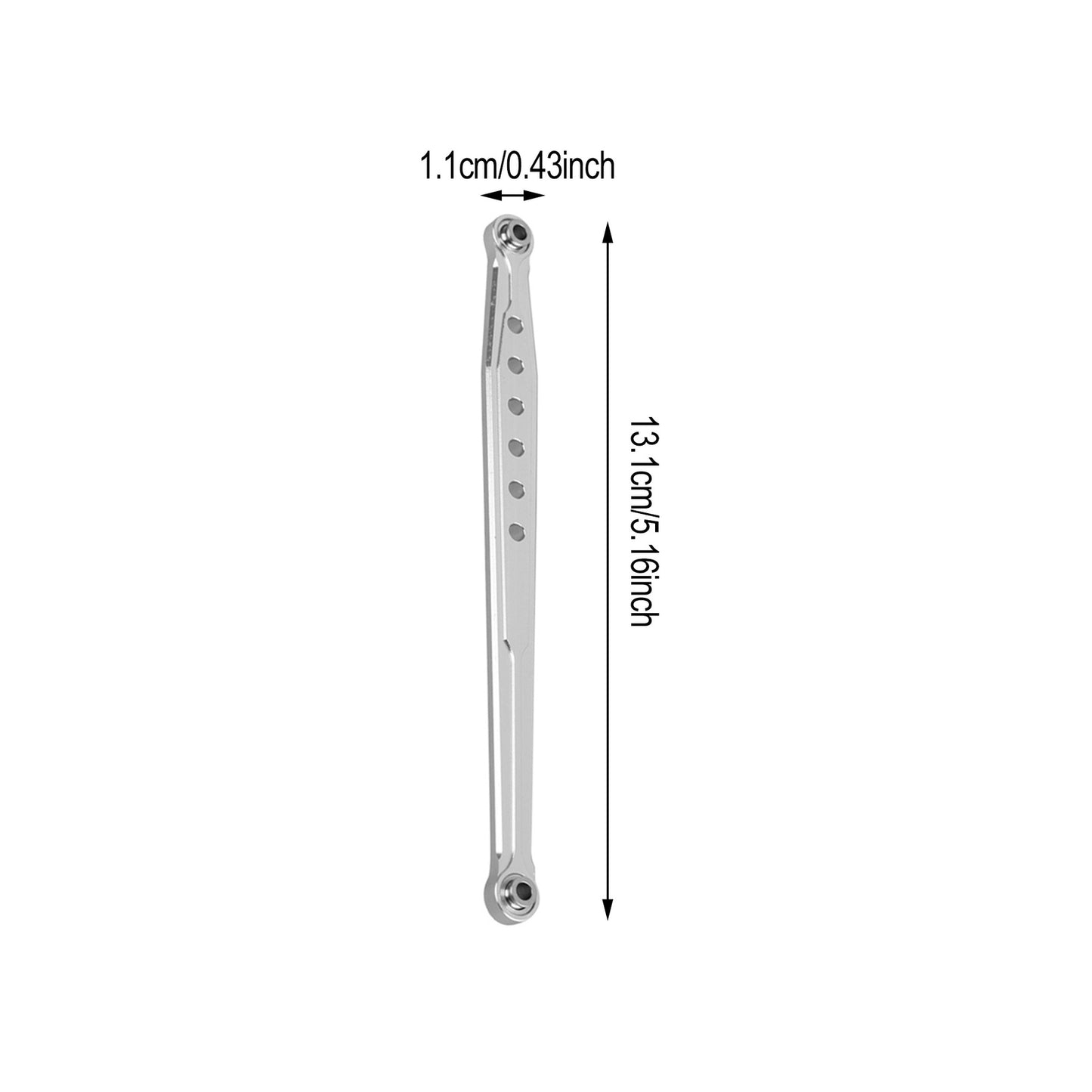 BQLZR SCX0007S Silver Alloy Suspension Link Replacement for AXIAL RC1:10 Mode