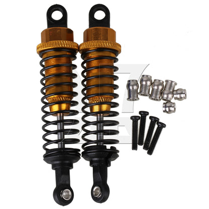 BQLZR 2x Yellow 70mm Length Aluminum A285004Y Shock Absorber for RC 1:16 Car Upgrade