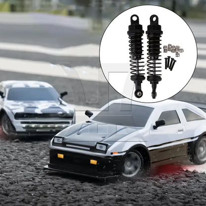 BQLZR 2x Black 68mm Length 15mm Width Alloy A285004BL Shock Absorber for RC 1:16 Car