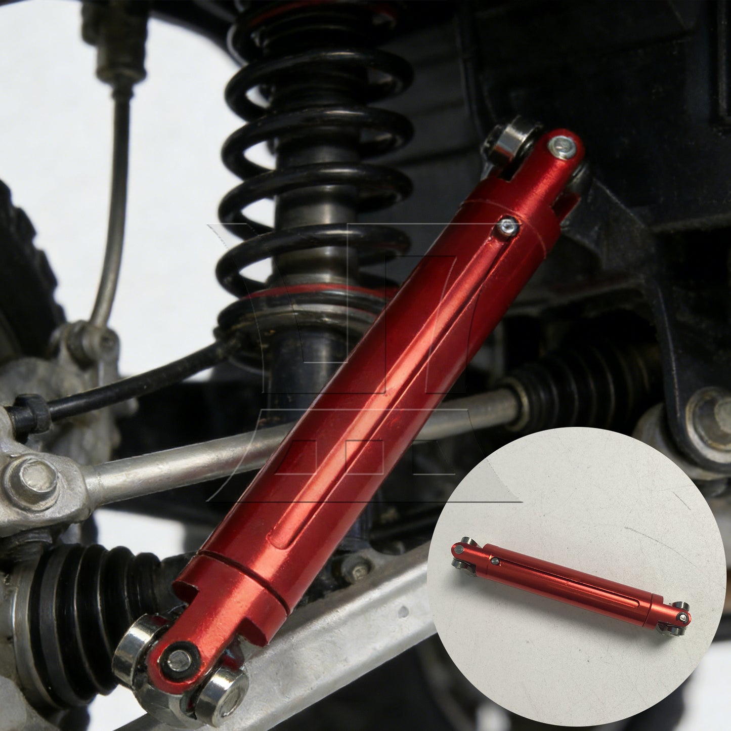 BQLZR 138mm Red Aluminum AXIAL0016R Universal Driven Dogbone for RC1:10 Car