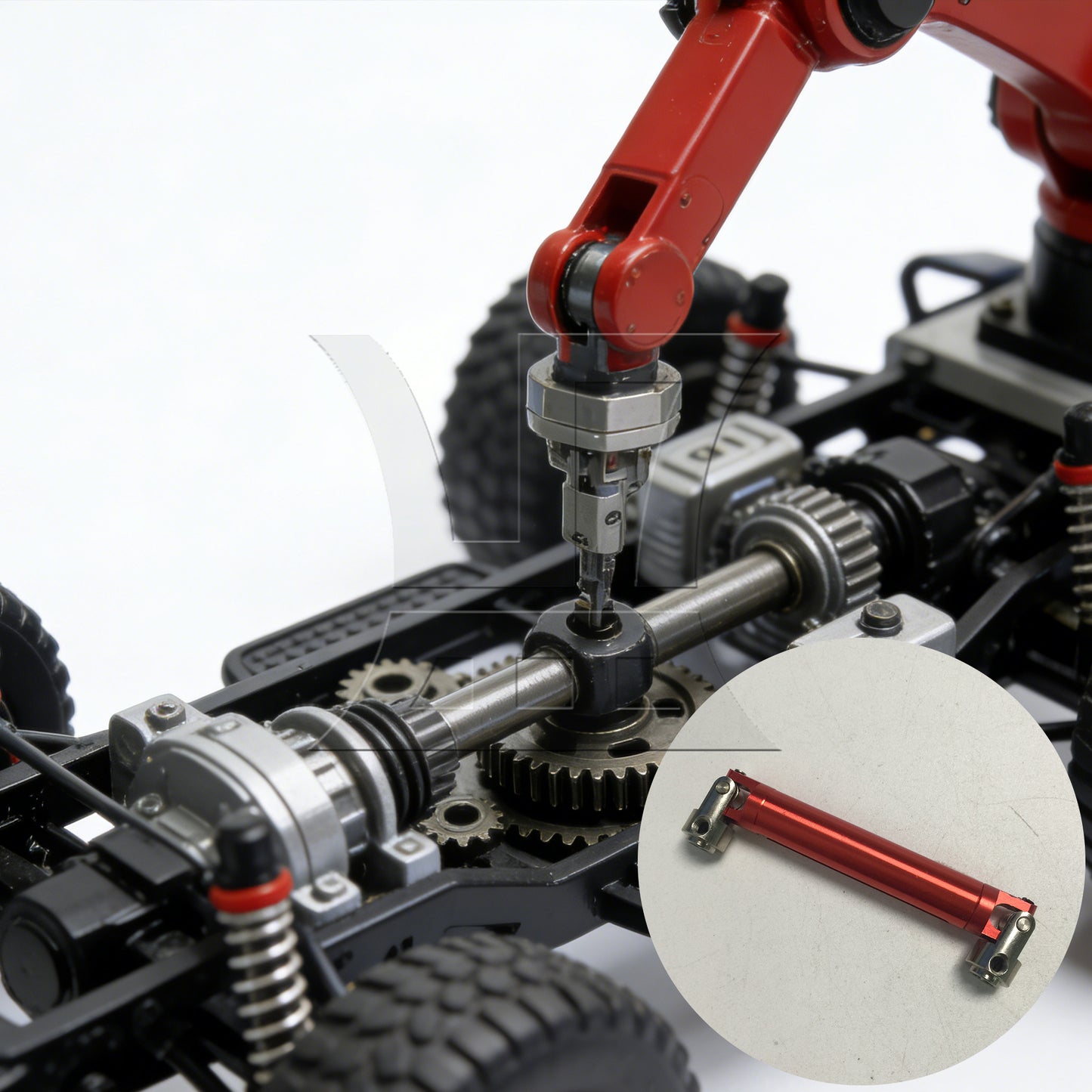 BQLZR 138mm Red Aluminum AXIAL0016R Universal Driven Dogbone for RC1:10 Car
