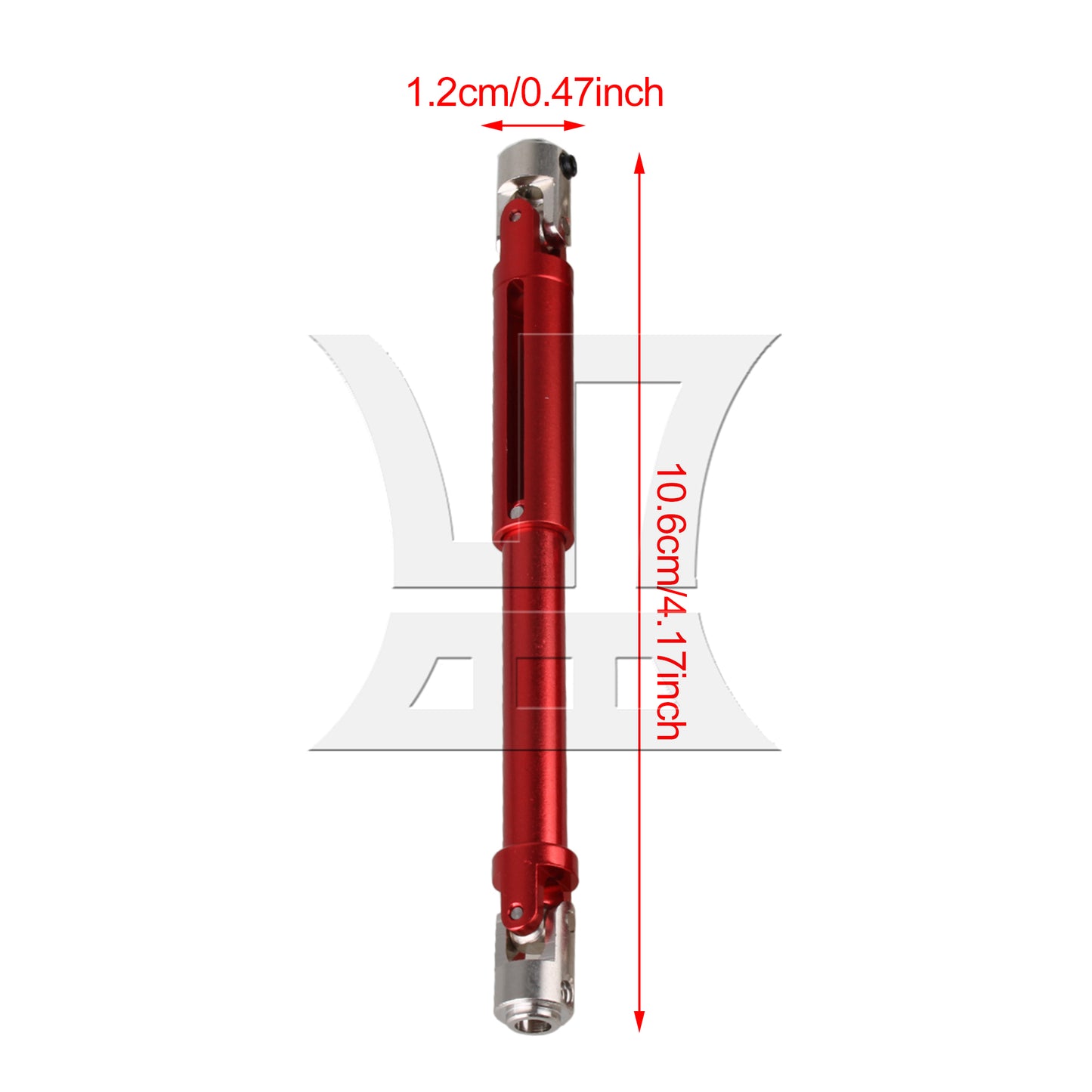 BQLZR 138mm Red Aluminum AXIAL0016R Universal Driven Dogbone for RC1:10 Car