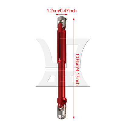 BQLZR 138mm Red Aluminum AXIAL0016R Universal Driven Dogbone for RC1:10 Car
