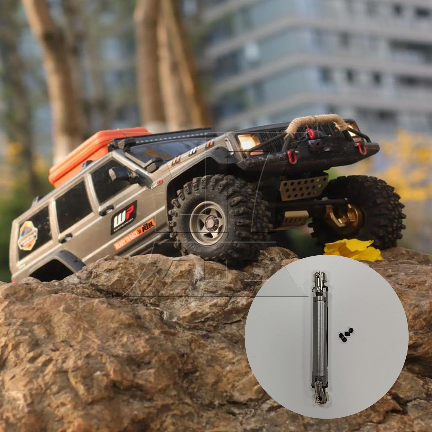 BQLZR Titanium Color Aluminum 0016T Universal Driven Dogbone for RC1:10 Car