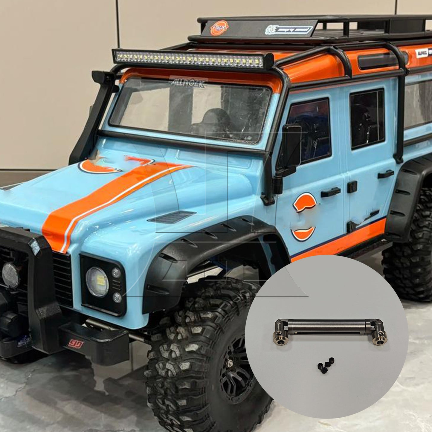 BQLZR Titanium Color Aluminum 0016T Universal Driven Dogbone for RC1:10 Car
