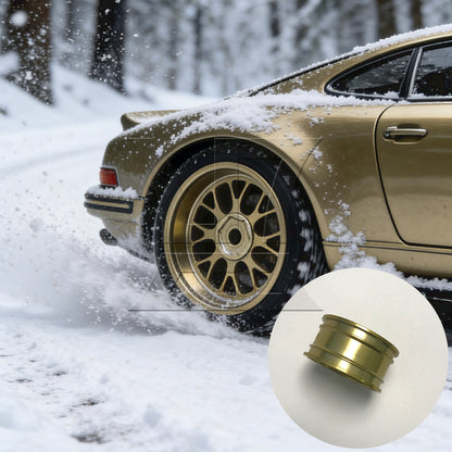 BQLZR 4pcs Golden Upgrade Aluminum Wheel Rims Y-Shape for RC1:10 On Road Racing Car