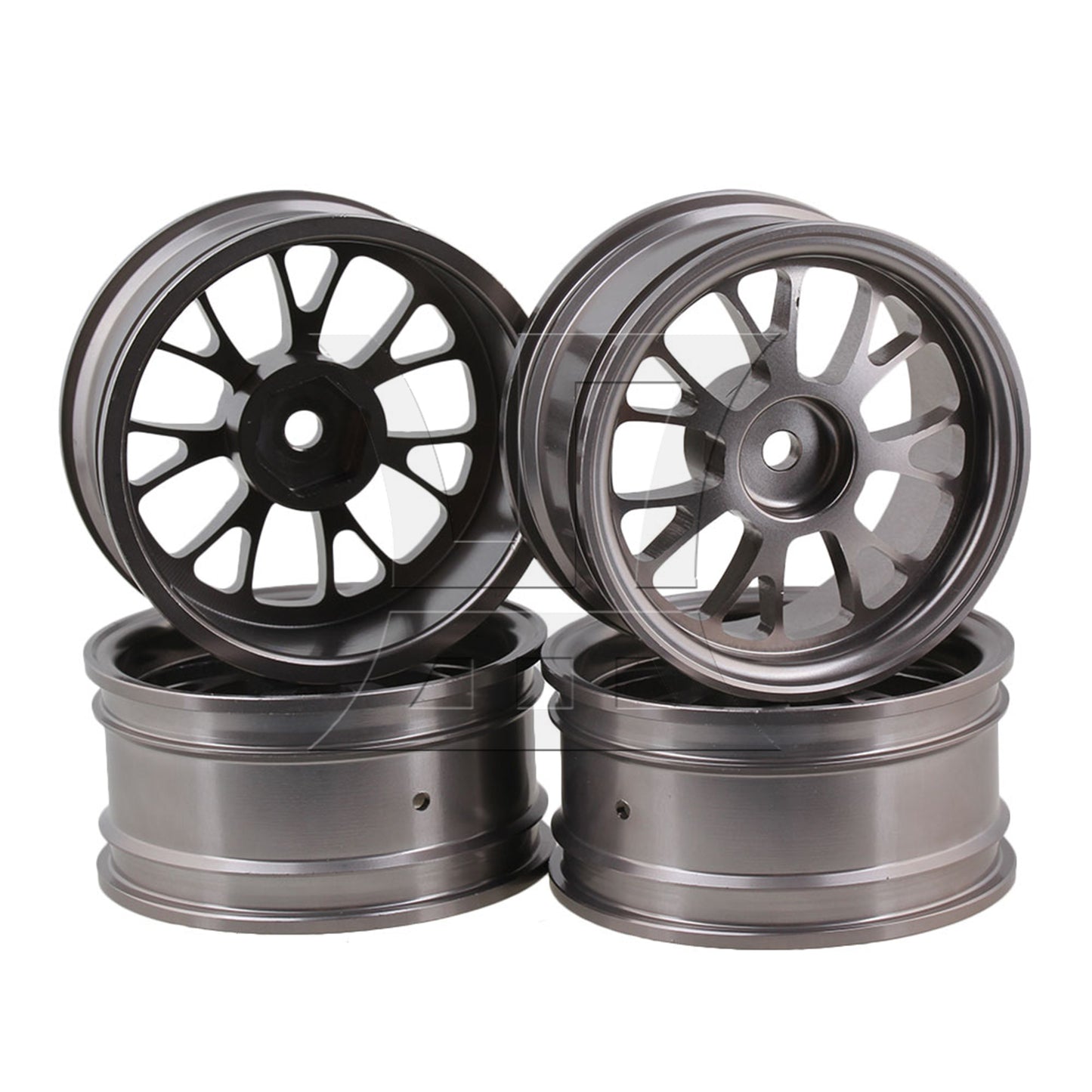 BQLZR RC 1:10 On Road Y-Shaped Wheel Rim 50008T 0.47" Inner Dia Titanium