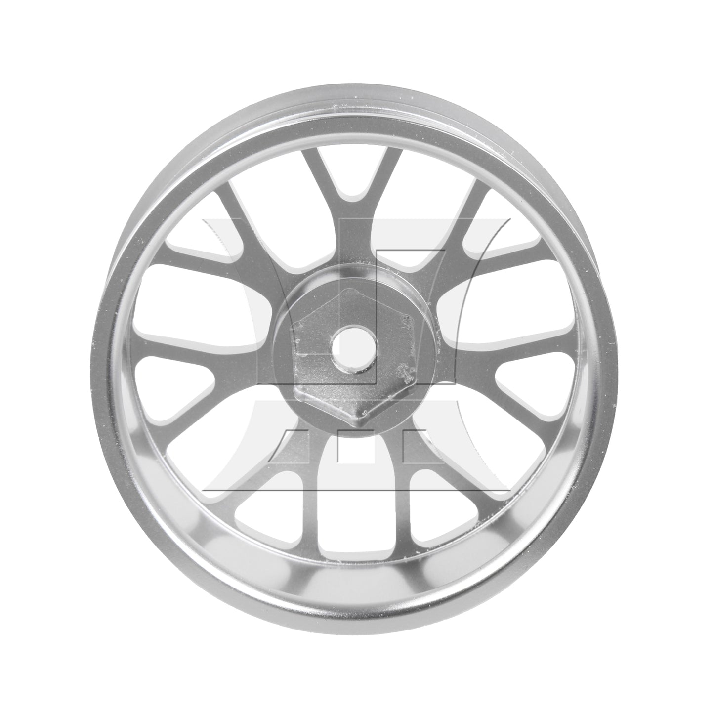 BQLZR Silver Alloy Upgrade Wheel Rims Y-Shape for RC1:10 On Road Car & Drift Car