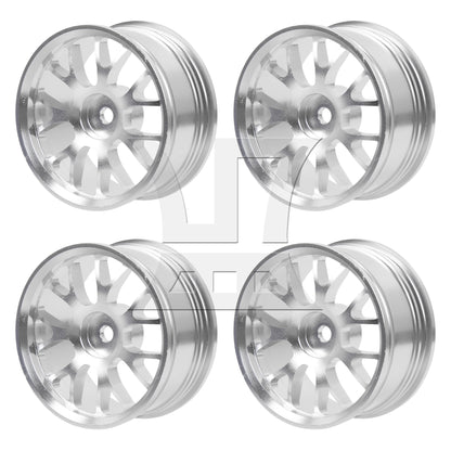BQLZR Silver Alloy Upgrade Wheel Rims Y-Shape for RC1:10 On Road Car & Drift Car