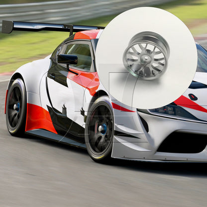BQLZR Silver Alloy Upgrade Wheel Rims Y-Shape for RC1:10 On Road Car & Drift Car