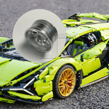 BQLZR Silver Alloy Upgrade Wheel Rims Y-Shape for RC1:10 On Road Car & Drift Car