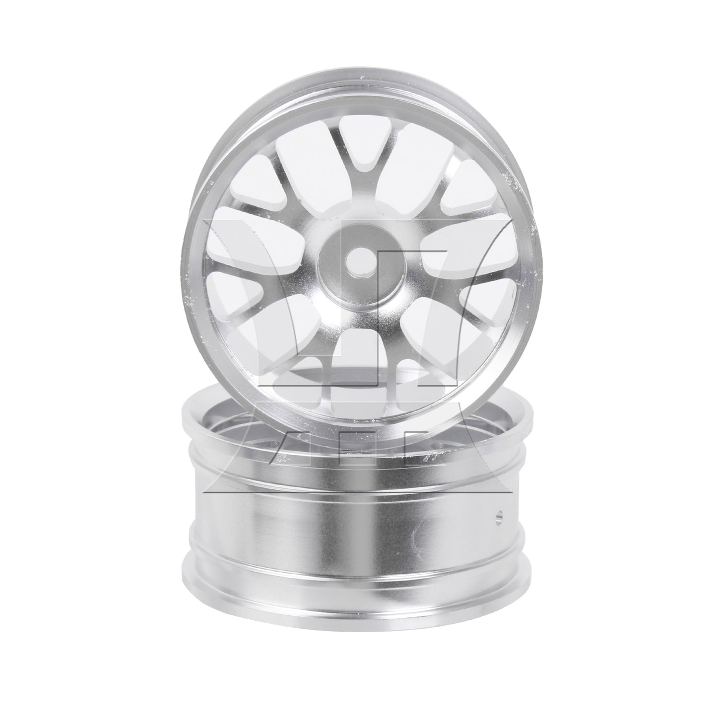 BQLZR Silver Alloy Upgrade Wheel Rims Y-Shape for RC1:10 On Road Car & Drift Car