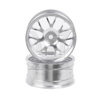BQLZR Silver Alloy Upgrade Wheel Rims Y-Shape for RC1:10 On Road Car & Drift Car