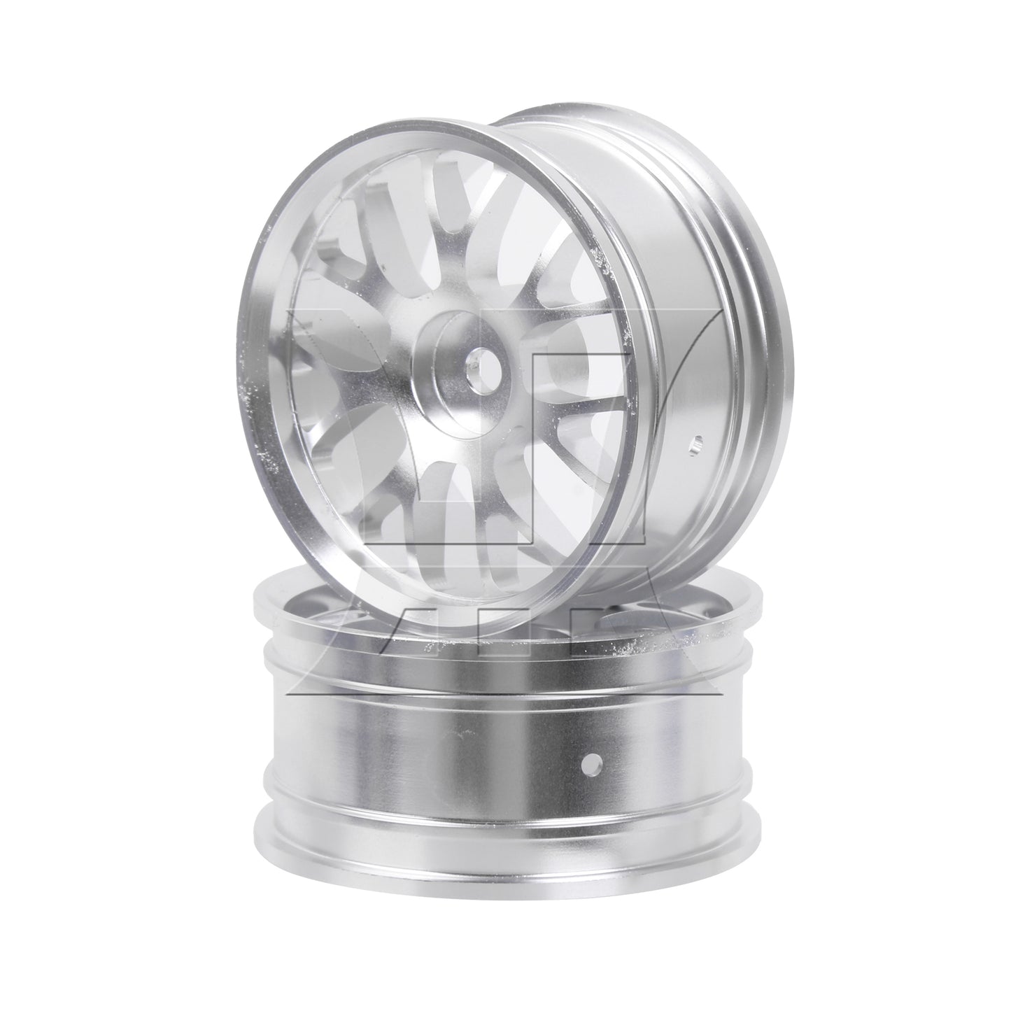 BQLZR Silver Alloy Upgrade Wheel Rims Y-Shape for RC1:10 On Road Car & Drift Car