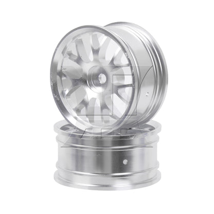BQLZR Silver Alloy Upgrade Wheel Rims Y-Shape for RC1:10 On Road Car & Drift Car