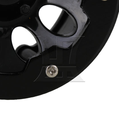 BQLZR 4pcs Plastic 10 Hole Wheel Rim Alloy Beadlock for RC1:10 Rock Crawler Black