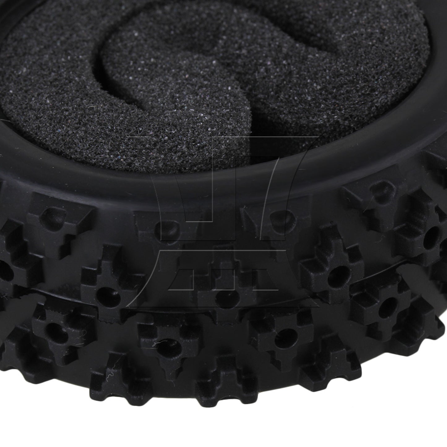BQLZR 4xRC1:10 On-road Car Flower Pattern Rubber Tyre+Titanium Y-Shape Alloy Wheel Rim