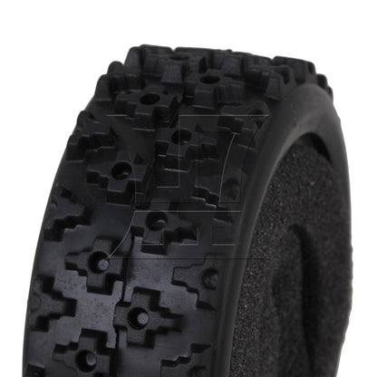 BQLZR 4xRC1:10 On-road Car Flower Pattern Rubber Tyre+Titanium Y-Shape Alloy Wheel Rim