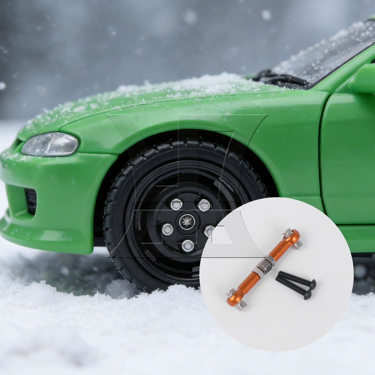 BQLZR 2xBQLZR Orange RC1:10 Servo Link for HPI RS4 SPORT3 On Road Racing Car Upgrade
