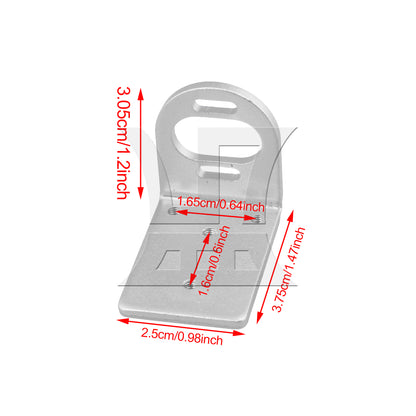 BQLZR Silver Aluminum Alloy RC1:18 380 390 Motor Adjustable Mount Bracket A580051