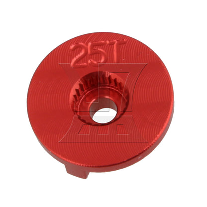 BQLZR Red RC1:8 1:10 1:16 Car Alloy Steering Servo Horn Arm N10220 25T