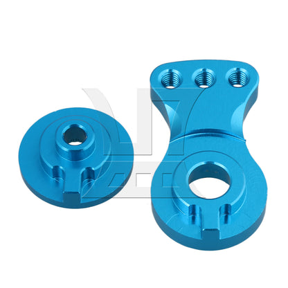 BQLZR Blue 25T N10220B Steering Servo Horn Arm for RC1:8 1:10 1:16 Model Car