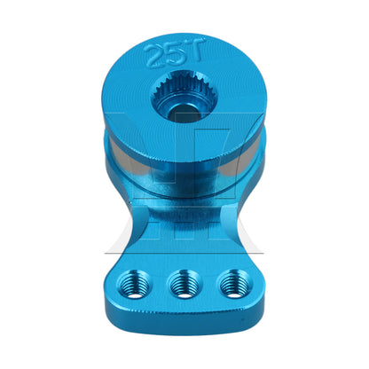 BQLZR Blue 25T N10220B Steering Servo Horn Arm for RC1:8 1:10 1:16 Model Car