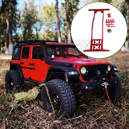BQLZR Red Alumimum RC1:10 Chassis Frame Parts Replacement for AXIAL SCX10 RC4WD D90
