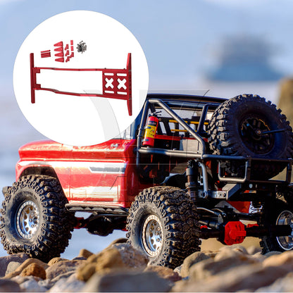 BQLZR Red Alumimum RC1:10 Chassis Frame Parts Replacement for AXIAL SCX10 RC4WD D90
