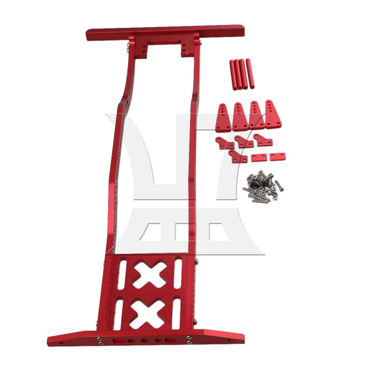 BQLZR Red Alumimum RC1:10 Chassis Frame Parts Replacement for AXIAL SCX10 RC4WD D90