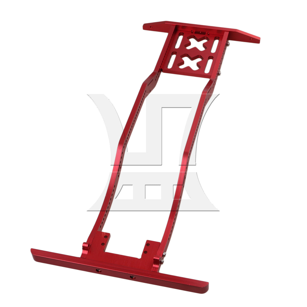 BQLZR Red Alumimum RC1:10 Chassis Frame Parts Replacement for AXIAL SCX10 RC4WD D90