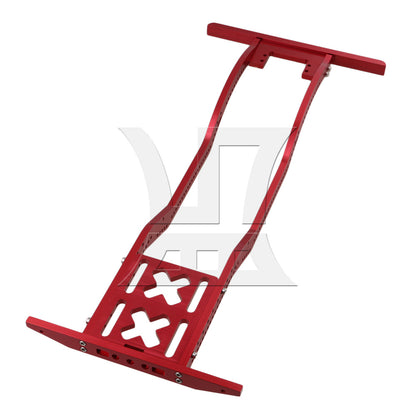 BQLZR Red Alumimum RC1:10 Chassis Frame Parts Replacement for AXIAL SCX10 RC4WD D90