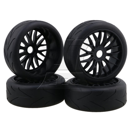 BQLZR RC1:8 Off Road Car Branch Rubber Tires & Black Y Shape Wheel Rims