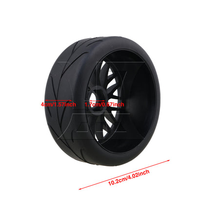 BQLZR RC1:8 Off Road Car Branch Rubber Tires & Black Y Shape Wheel Rims