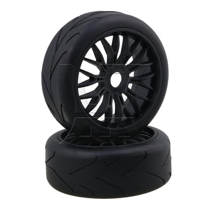 BQLZR RC1:8 Off Road Car Branch Rubber Tires & Black Y Shape Wheel Rims