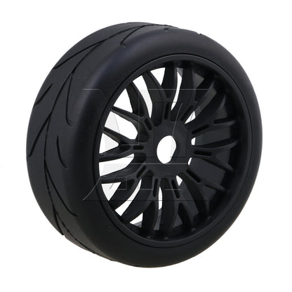 BQLZR RC1:8 Off Road Car Branch Rubber Tires & Black Y Shape Wheel Rims