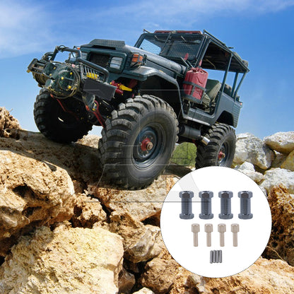 BQLZR 4PCS 12x25mm Titanium Color RC1:10 Wheel Hex Extension T10130 for Rock Crawler