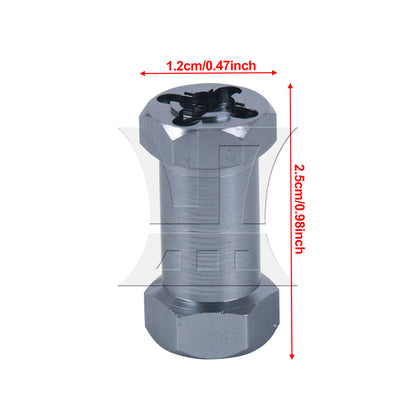 BQLZR 4PCS 12x25mm Titanium Color RC1:10 Wheel Hex Extension T10130 for Rock Crawler
