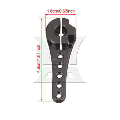 BQLZR Alloy 25T N10242 Servo Horn Arm for RC1:8 1:10 Model Car Titanium Color