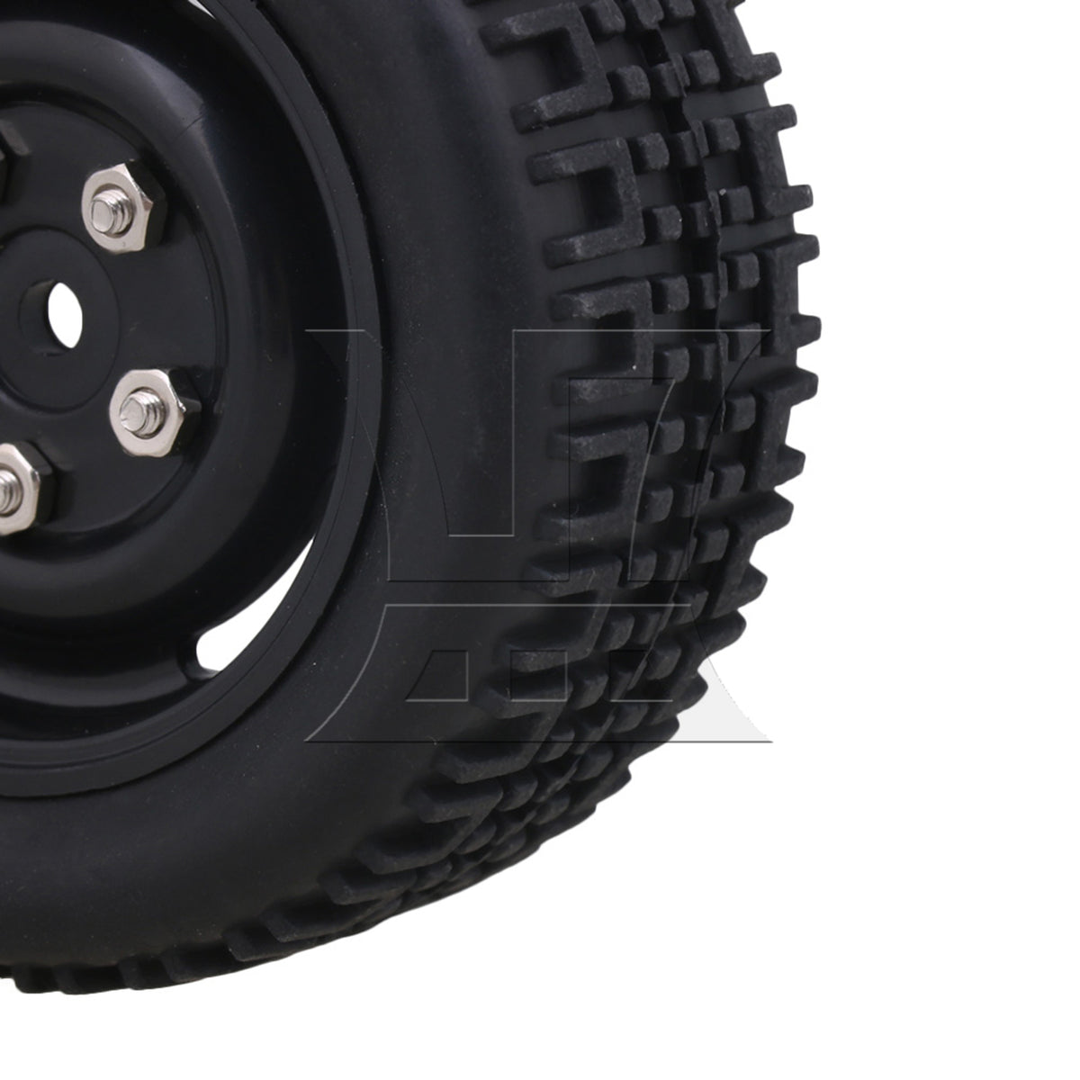 BQLZR 4pieces RC1:10 On Road Car Rally Car U Rubber Tyres + 4-Hole Wheel Rims 20662