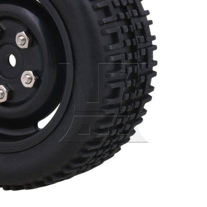 BQLZR 4pieces RC1:10 On Road Car Rally Car U Rubber Tyres + 4-Hole Wheel Rims 20662