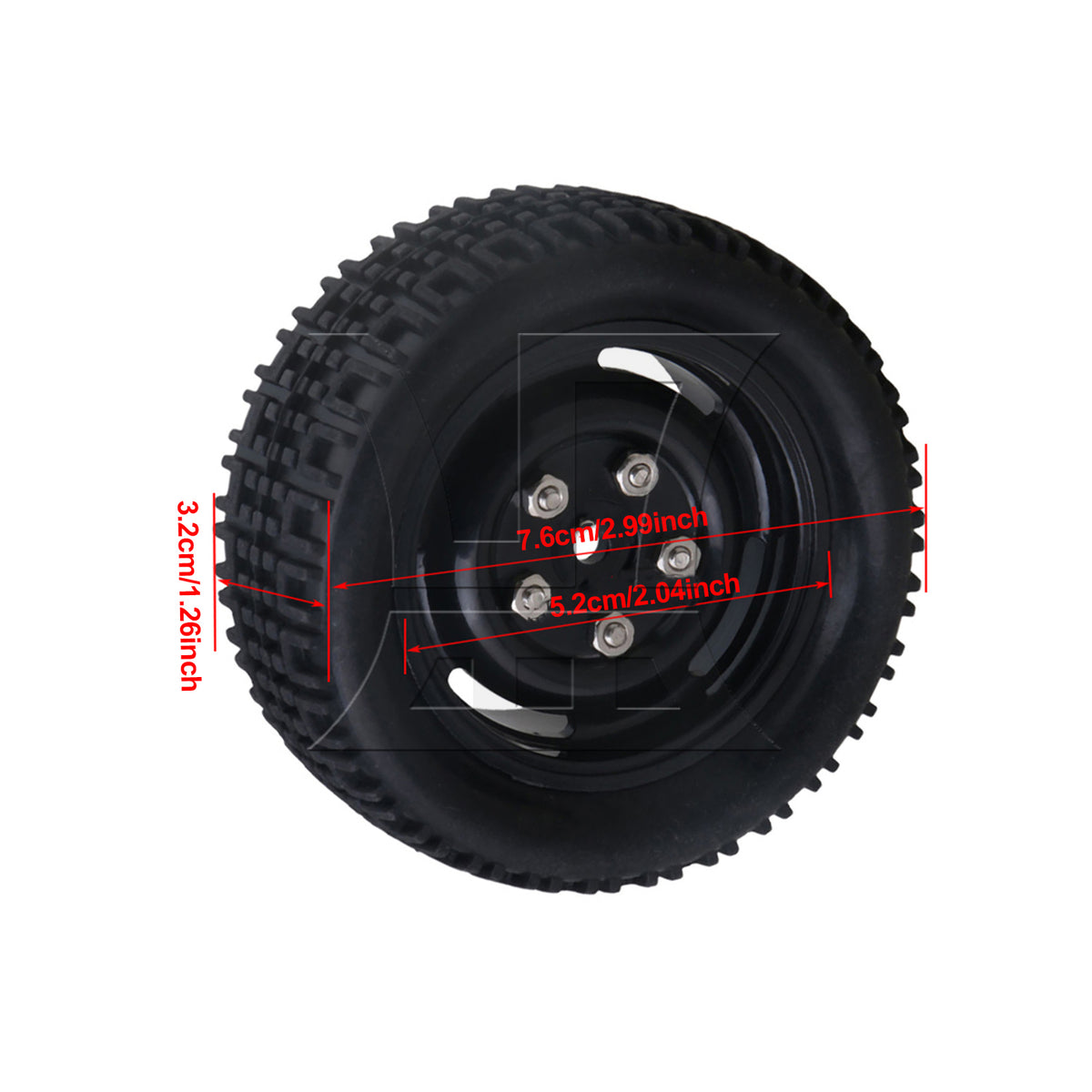 BQLZR 4pieces RC1:10 On Road Car Rally Car U Rubber Tyres + 4-Hole Wheel Rims 20662