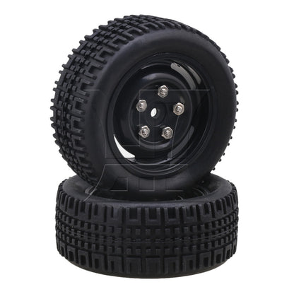 BQLZR 4pieces RC1:10 On Road Car Rally Car U Rubber Tyres + 4-Hole Wheel Rims 20662