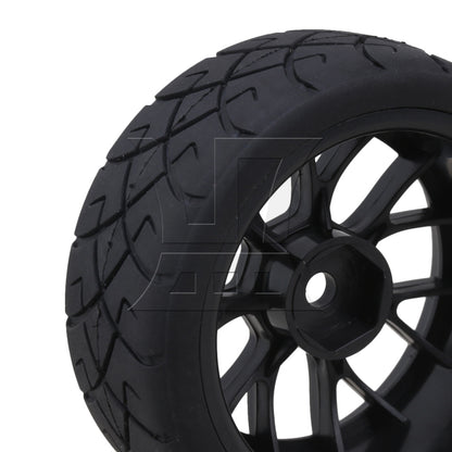 BQLZR  Hex RC1:10 On Road Car X Rubber Tyres + Y Shape Wheel Rims 20695
