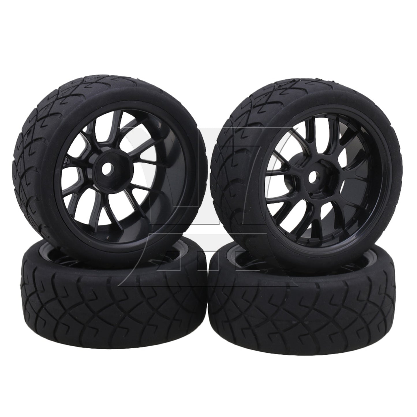 BQLZR  Hex RC1:10 On Road Car X Rubber Tyres + Y Shape Wheel Rims 20695