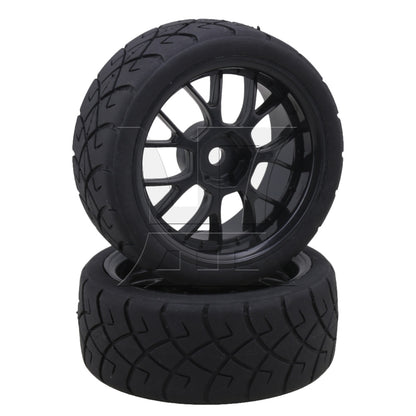 BQLZR  Hex RC1:10 On Road Car X Rubber Tyres + Y Shape Wheel Rims 20695